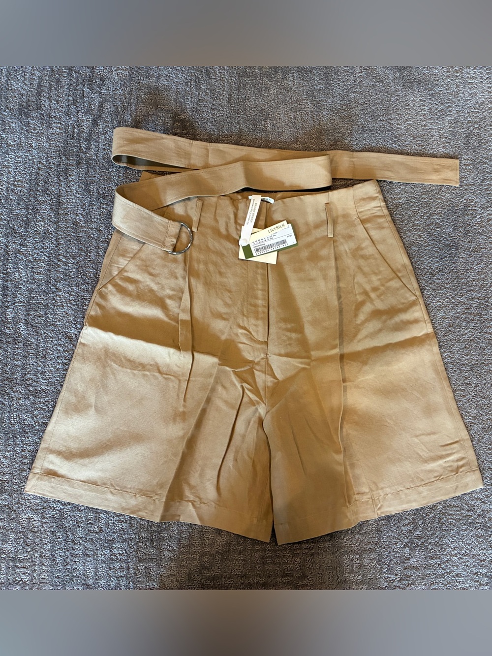 Lilysilk Simple Shorts with Tie